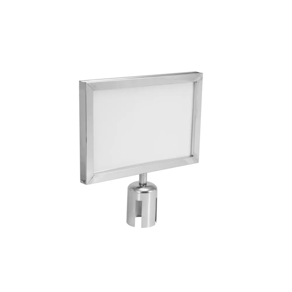 EUROLITE Hinweisschild für Eurolite Barrier 317x215 silber