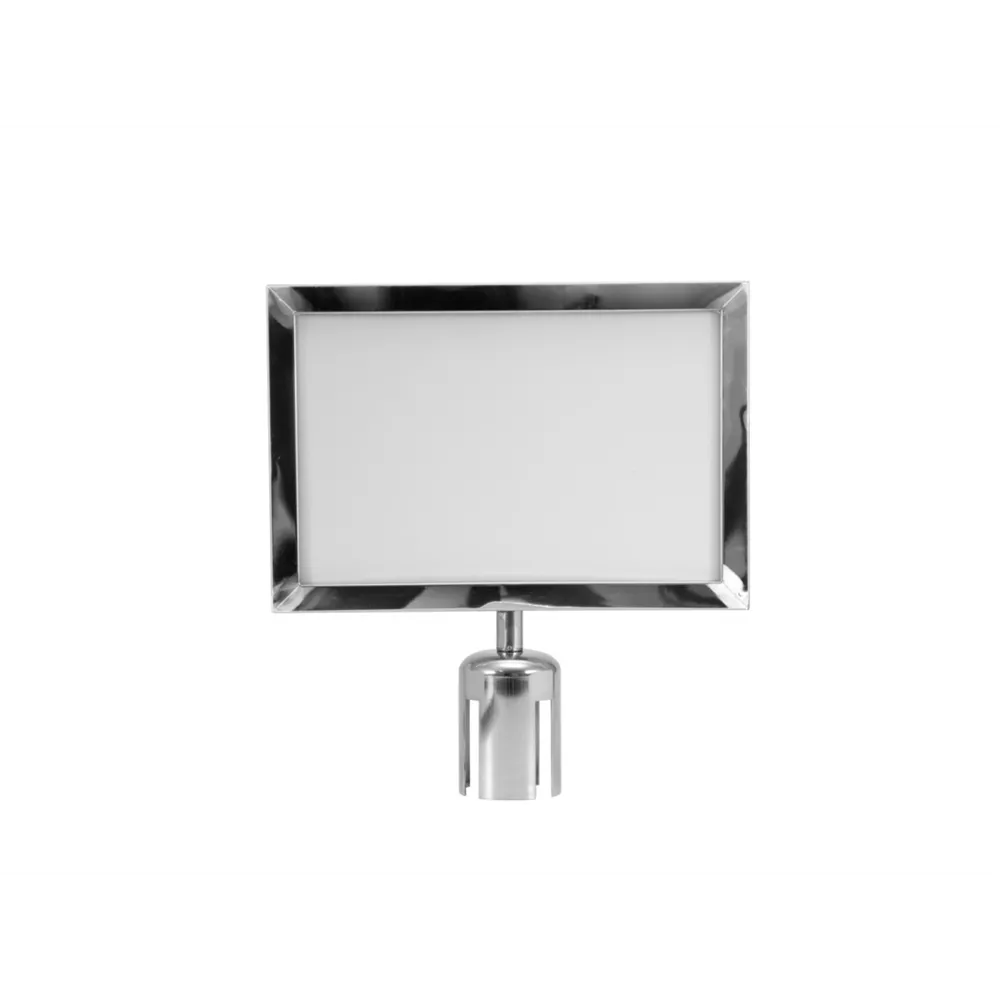 EUROLITE Hinweisschild für Eurolite Barrier 317x215 silber