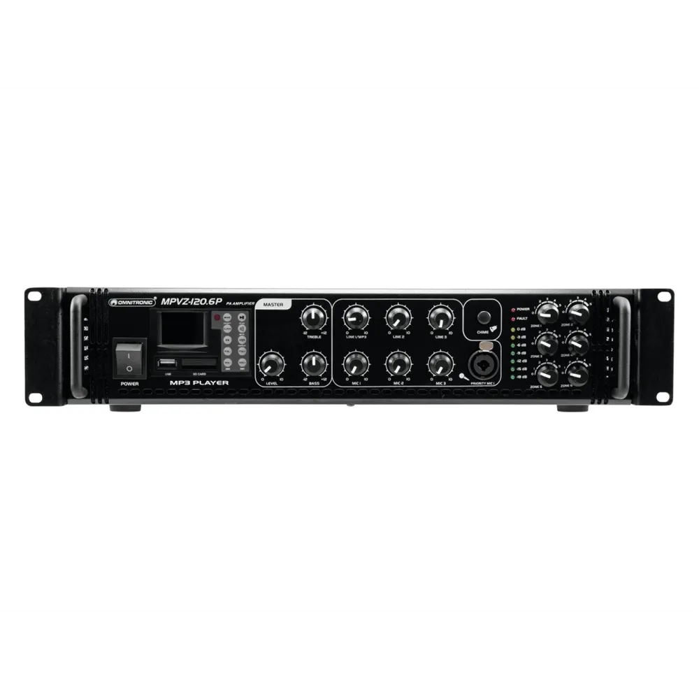 OMNITRONIC MPVZ-120.6P Mischverstärker
