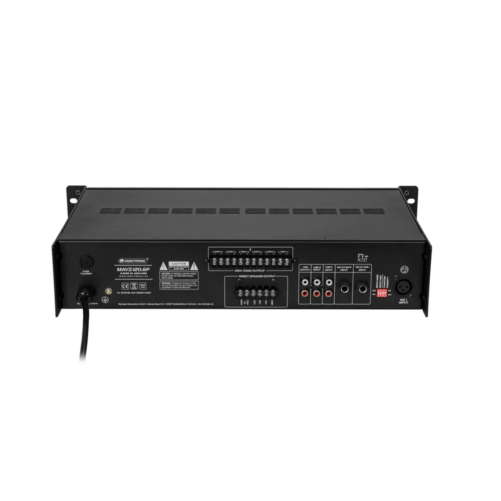 OMNITRONIC MAVZ-120.6P ELA-Mischverstärker