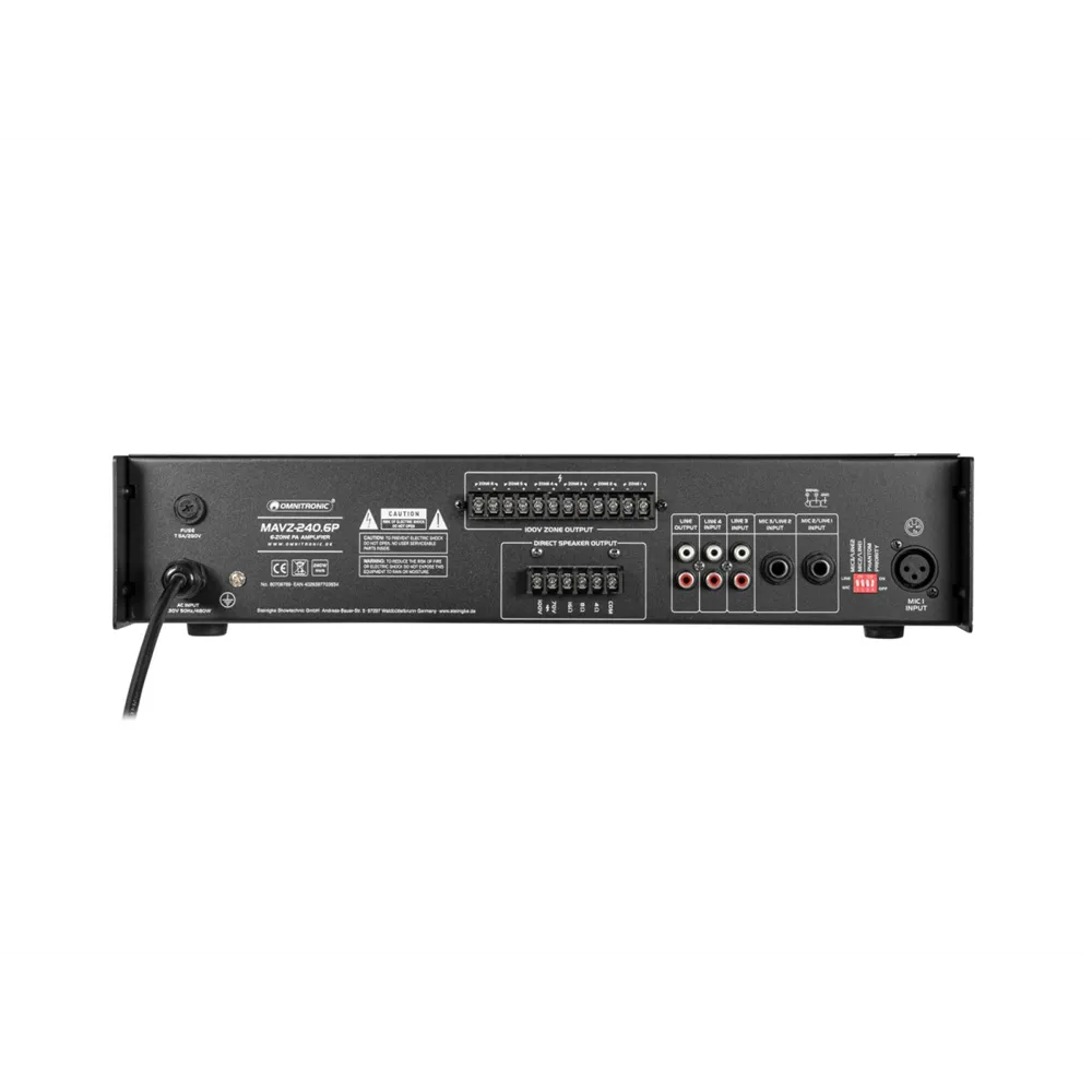 OMNITRONIC MAVZ-240.6P ELA-Mischverstärker