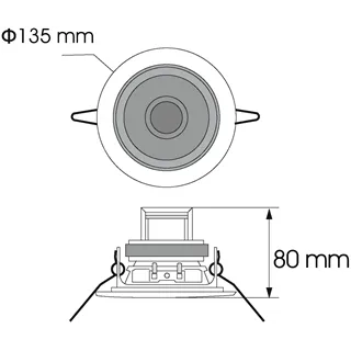 OMNITRONIC CS-4C Deckenlautsprecher sil