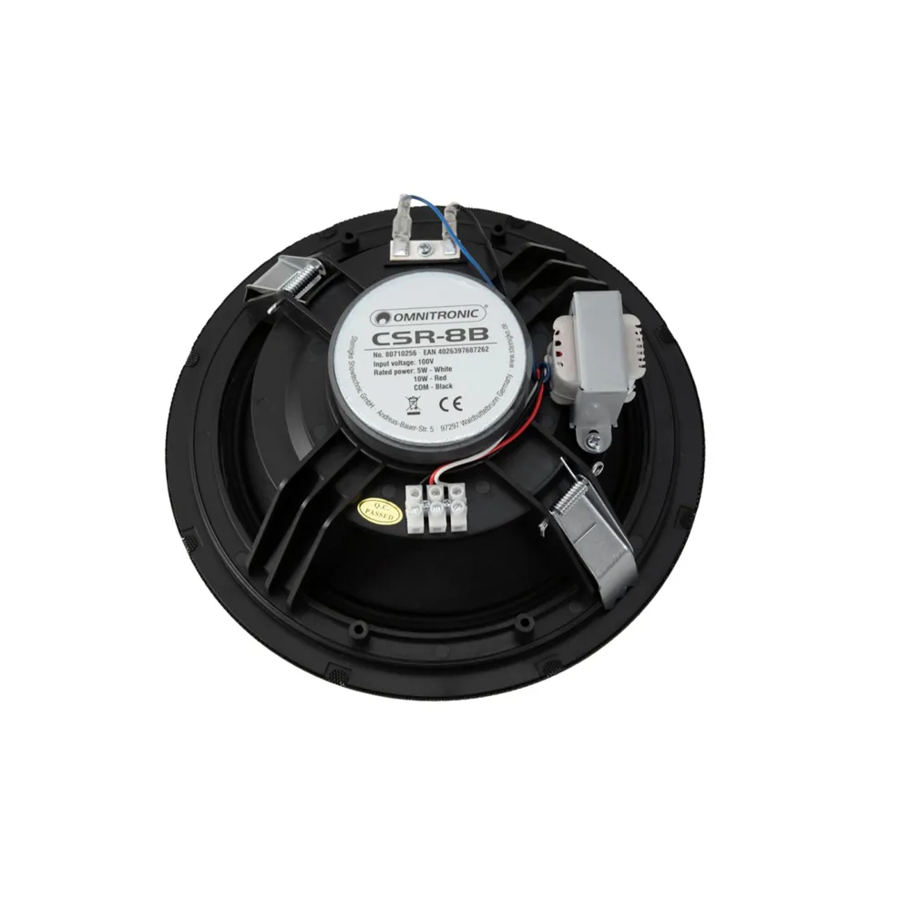 OMNITRONIC CSR-8B Deckenlautsprecher schwarz