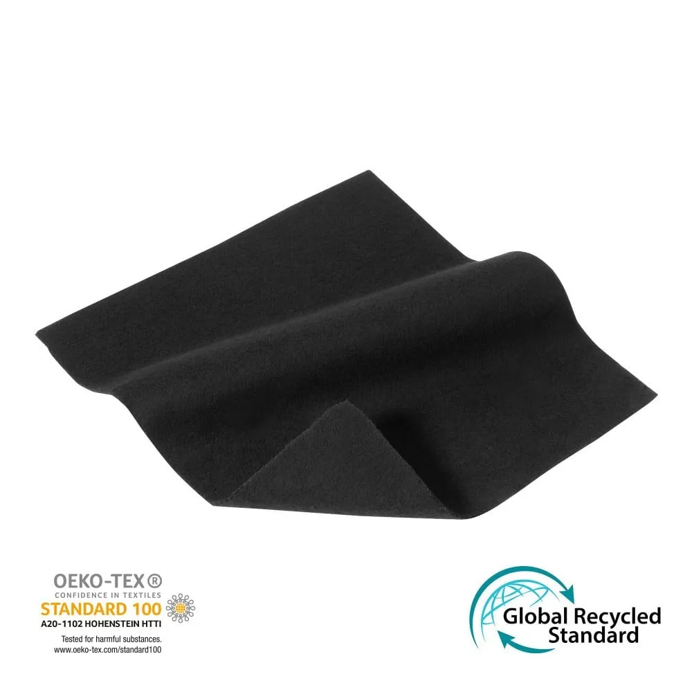 Adam Hall Accessories 0150 EURO - EURO Bühnenmolton "ÖKO", B1 schwarz 300 cm Breite mit hohem Recylinganteil