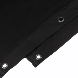 Adam Hall Accessories 0151 X 66 - Dekomolton B1 mit brünierten Ösen, gesäumt 6 x 6 m, schwarz