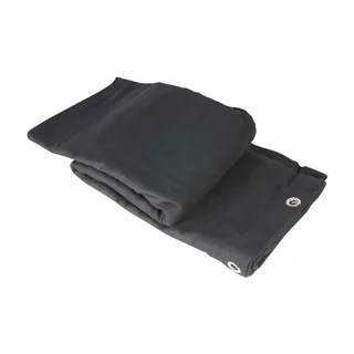 Adam Hall Accessories 0152 X 35 - Bühnenmolton B1 schwarz mit Ösen brüniert 3 x 5 m