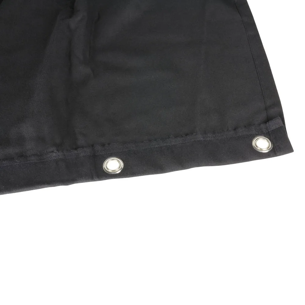 Adam Hall Accessories 0152 X 35 - Bühnenmolton B1 schwarz mit Ösen brüniert 3 x 5 m