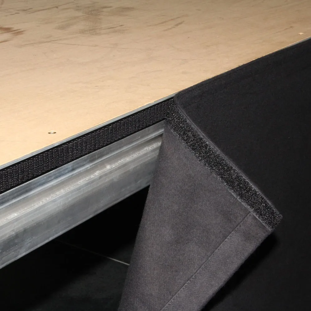 Adam Hall Accessories 0153 X 204 - Podestverkleidung B1 mit Klettband 2 x 0,4 m