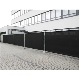 Adam Hall Accessories 0159 X BAU 1 - Bauzaunblende Gaze Typ 800 1,76 x 3,41 m geöst, schwarz