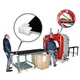 Adam Hall Hardware 04701 G - Birkensperrholz kunststoffbeschichtet mit Gegenzugfolie orange 6,9 mm