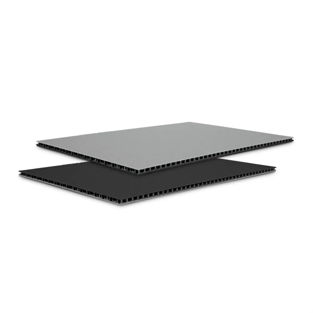 Adam Hall Hardware 0546 BG - SolidLite® PP-Platte schwarz / grau 4,5 mm, 2500 x 1250 mm