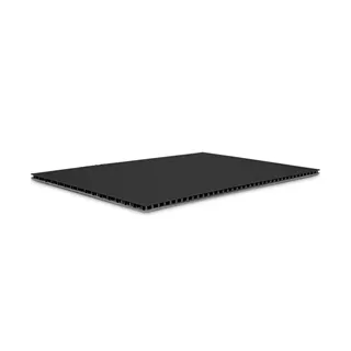 Adam Hall Hardware 0546 BG - SolidLite® PP-Platte schwarz / grau 4,5 mm, 2500 x 1250 mm