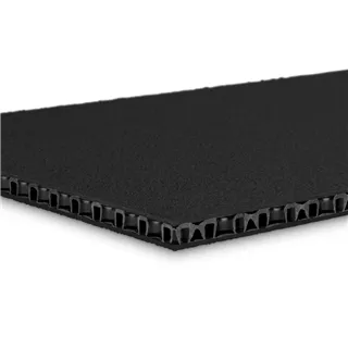 Adam Hall Hardware 0568 BB - SolidLite® PP-Platte schwarz / schwarz 6,8 mm, 2500 x 1250 mm