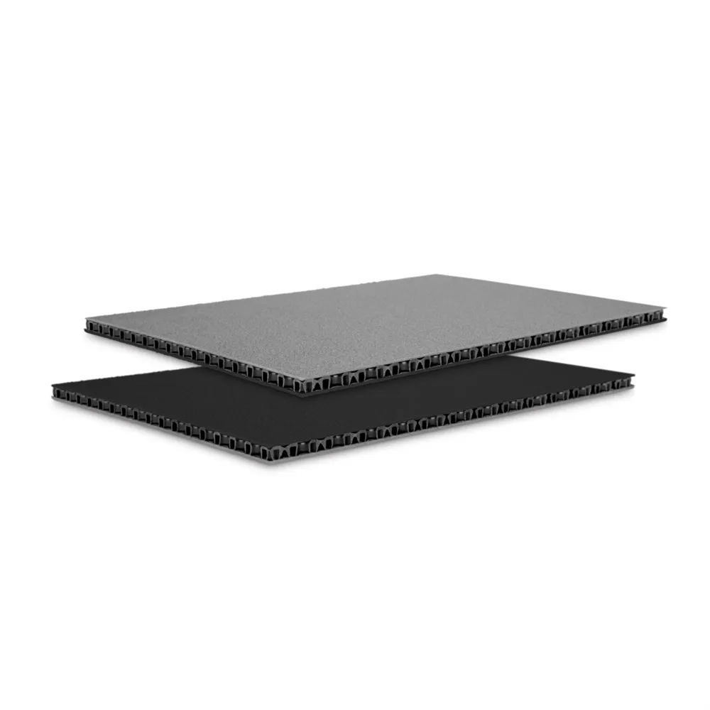 Adam Hall Hardware 0568 BG - SolidLite® PP-Platte schwarz / grau 6,8 mm, 2500 x 1250 mm