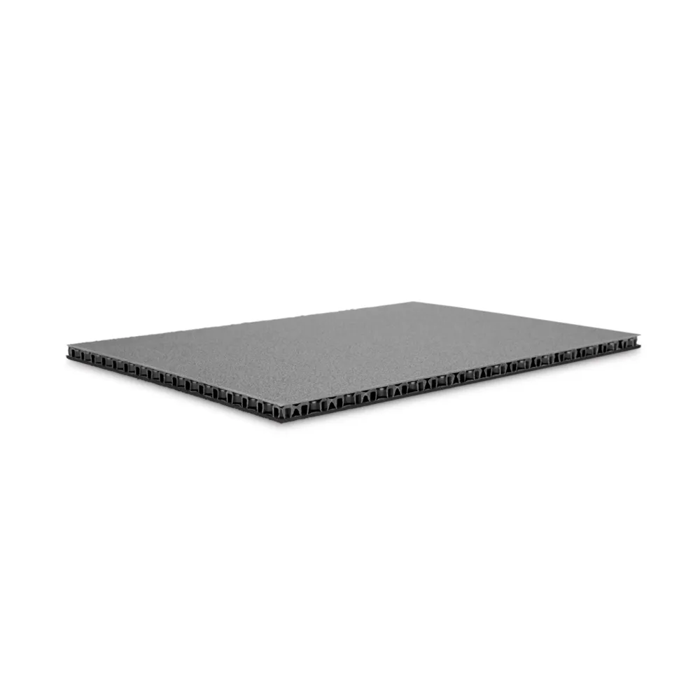 Adam Hall Hardware 0568 BG - SolidLite® PP-Platte schwarz / grau 6,8 mm, 2500 x 1250 mm