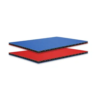 Adam Hall Hardware 0568 BLUR - SolidLite® PP-Platte  blau / rot 6,8 mm, 2500 x 1250 mm
