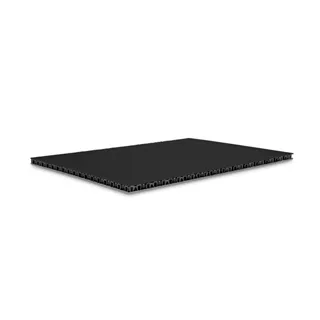 Adam Hall Hardware 0568 SB - SolidLite® PP-Platte silber / schwarz 6,8 mm, 2500 x 1250 mm