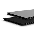 Adam Hall Hardware 0594 BG - SolidLite® PP-Platte schwarz / grau 9,4 mm, 2500 x 1250 mm