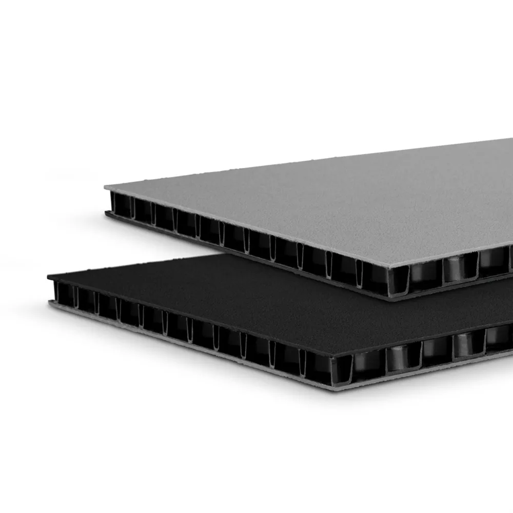 Adam Hall Hardware 0594 BG - SolidLite® PP-Platte schwarz / grau 9,4 mm, 2500 x 1250 mm