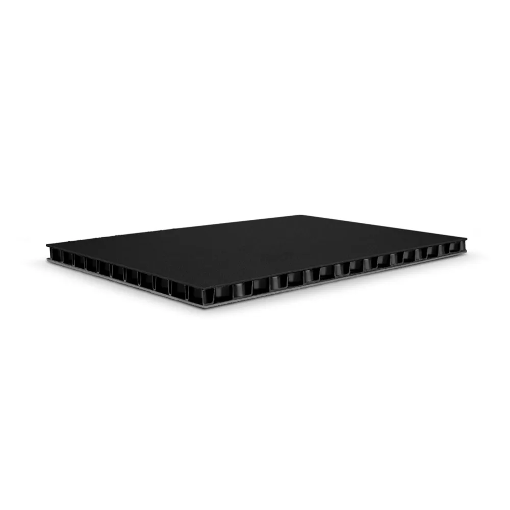 Adam Hall Hardware 0594 BG - SolidLite® PP-Platte schwarz / grau 9,4 mm, 2500 x 1250 mm