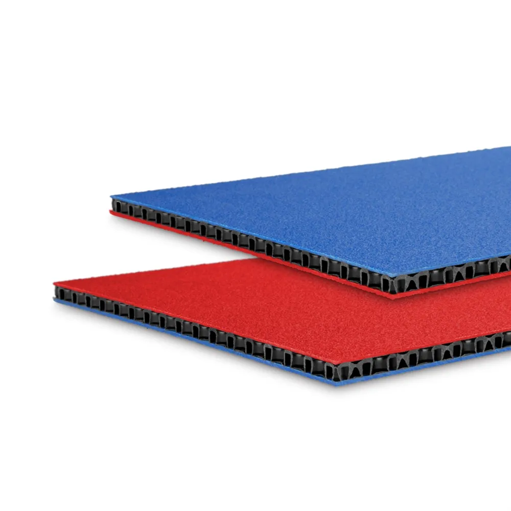 Adam Hall Hardware 0594 BLUR - SolidLite® PP-Platte blau / rot 9,4 mm, 2500 x 1250 mm