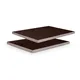 Adam Hall Hardware 067 LEDER BRAUN - 6,5mm  Birke Phenolharz mit brauner Lederoptik Struktur, 2500mm x 1250mm