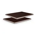 Adam Hall Hardware 067 LEDER BRAUN - 6,5mm  Birke Phenolharz mit brauner Lederoptik Struktur, 2500mm x 1250mm