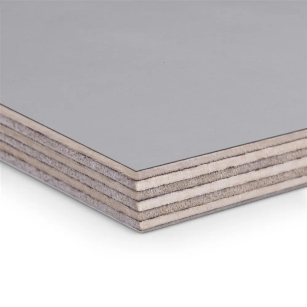 Adam Hall Hardware 067 LEDER GRAU - 6,5mm  Birke Phenolharz mit grauer Lederoptik Struktur, 2500mm x 1250mm