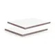 Adam Hall Hardware 067 LEDER WEISS - 6,5mm  Birke Phenolharz mit weißer Lederoptik Struktur, 2500mm x 1250mm