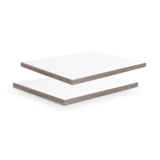 Adam Hall Hardware 069 LEDER WEISS - 9mm  Birke Phenolharz mit weißer Lederoptik Struktur, 2500mm x 1250mm
