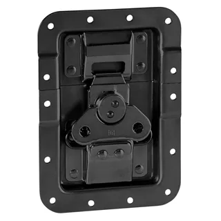 Adam Hall Hardware 172511 BLK - BUTTERFLY V3 groß in gekröpfter Schale, schwarz