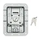 Adam Hall Hardware 172511 L - Butterfly Verschluss groß abschließbar gekröpft 14 mm tief