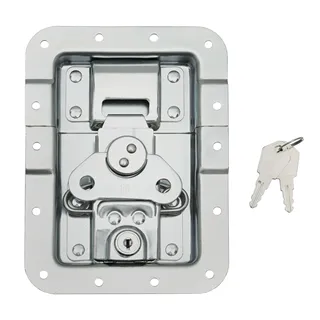 Adam Hall Hardware 172511 L - Butterfly Verschluss groß abschließbar gekröpft 14 mm tief