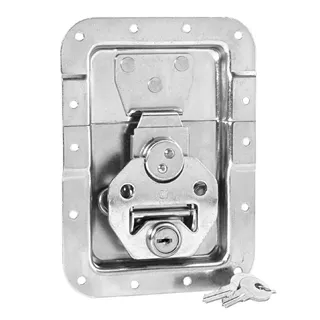 Adam Hall Hardware 17251 LS - Butterfly Verschluss groß gefedert abschließbar gekröpft 14 mm tief