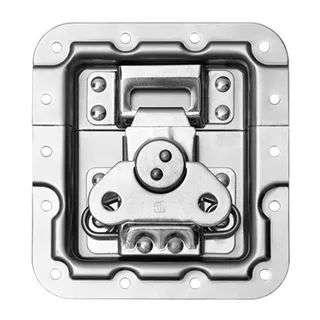 Adam Hall Hardware 172532 - Butterfly Verschluss kurz gekröpft 14 mm tief mit Nietschutz