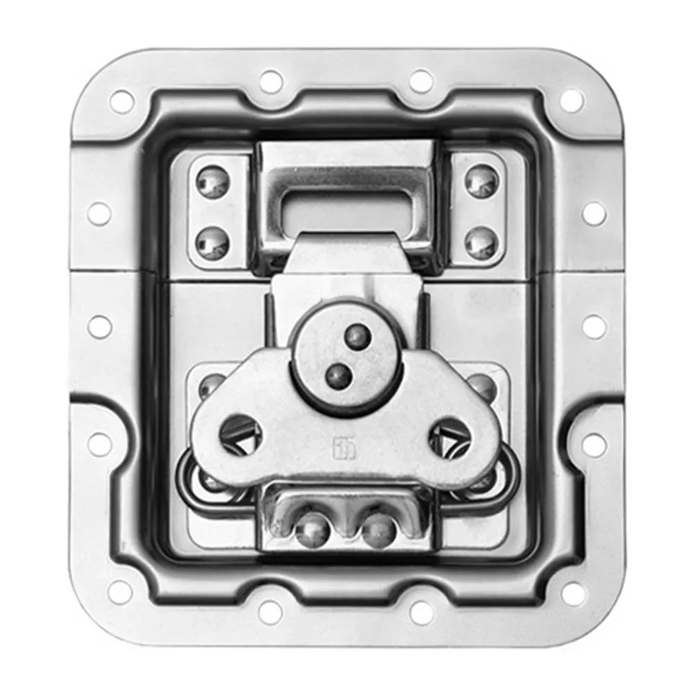 Adam Hall Hardware 172532 - Butterfly Verschluss kurz gekröpft 14 mm tief mit Nietschutz