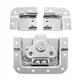 Adam Hall Hardware SPLIT-LID - Butterfly Verschluss kurz gekröpft 14 mm tief mit geteilter Schale