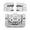 Adam Hall Hardware SPLIT-LID - Butterfly Verschluss kurz gekröpft 14 mm tief mit geteilter Schale