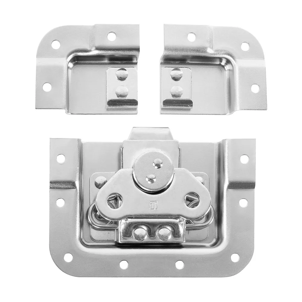 Adam Hall Hardware SPLIT-LID - Butterfly Verschluss kurz gekröpft 14 mm tief mit geteilter Schale