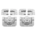 Adam Hall Hardware SPLIT-LID - 2er Set Butterfly Verschluss kurz gekröpft 14 mm tief mit geteilter Schale im Beutel