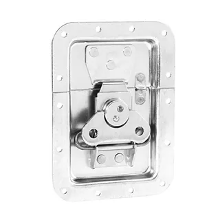 Adam Hall Hardware 17254 SP - Butterfly Verschluss groß gefedert ungekröpft 10 mm tief mit Öse
