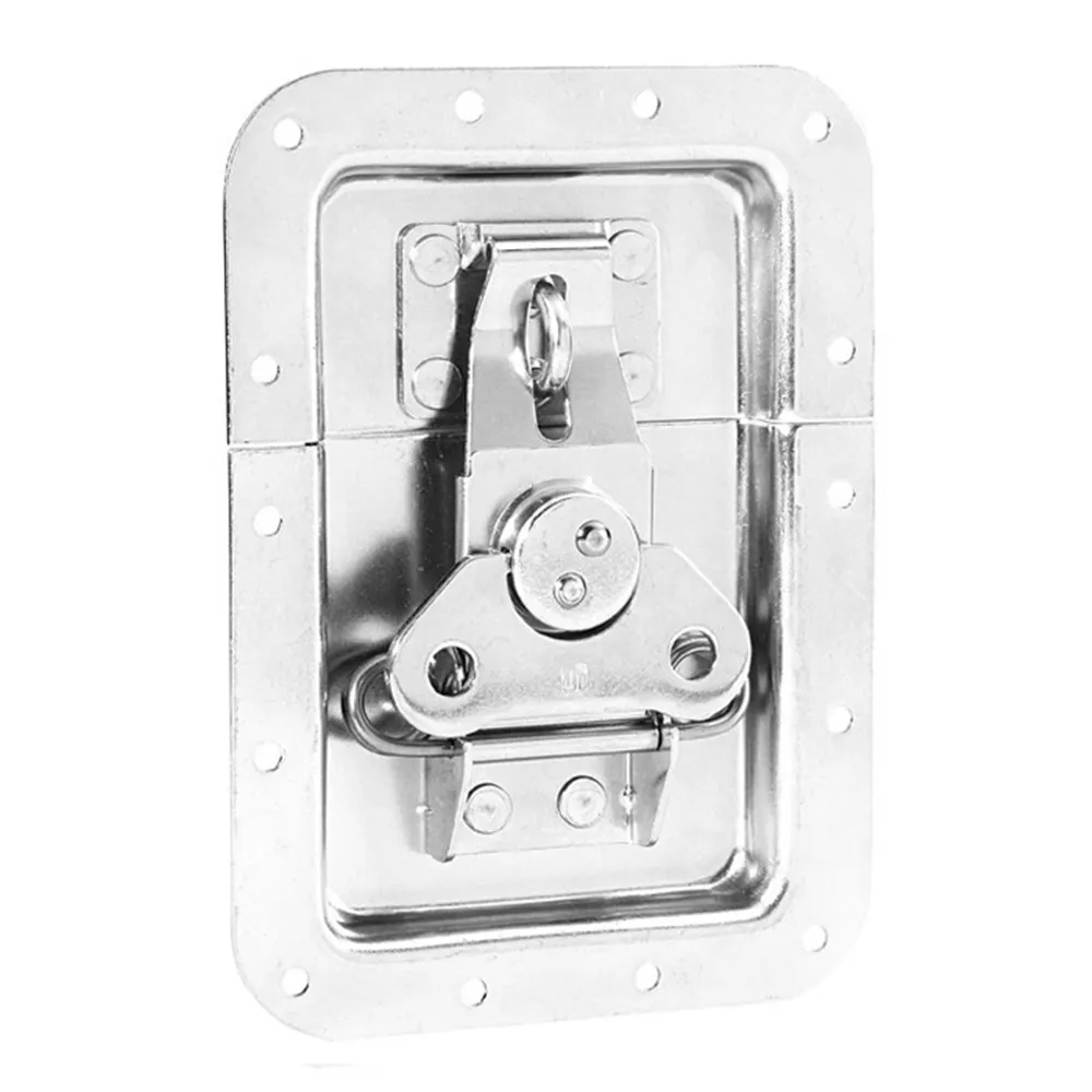 Adam Hall Hardware 17256 - Butterfly Verschluss groß ungekröpft 14 mm tief mit Vorhängeschloßöse