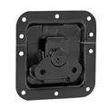 Adam Hall Hardware 17291S BLK - Butterfly Verschluss mittel gefedert ungekröpft 12 mm tief, schwarz