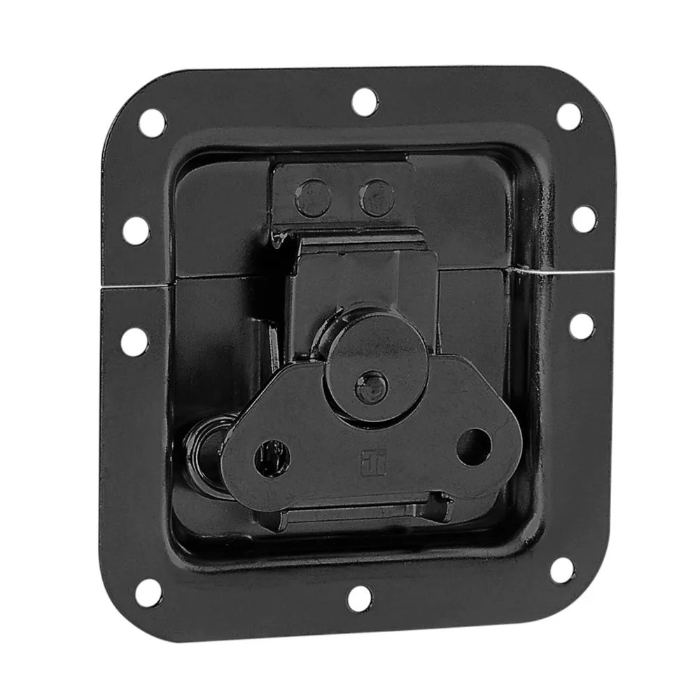 Adam Hall Hardware 17291S BLK - Butterfly Verschluss mittel gefedert ungekröpft 12 mm tief, schwarz