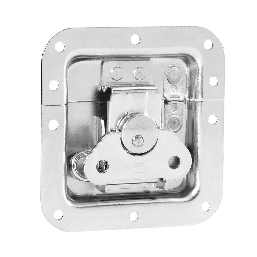 Adam Hall Hardware 17291 SP - Butterfly Verschluss mittel gefedert ungekröpft 12 mm tief mit Öse