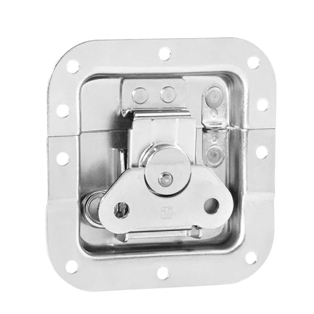 Adam Hall Hardware 17293 SP - Butterfly Verschluss mittel gefedert halb gekröpft 14 mm tief mit Öse