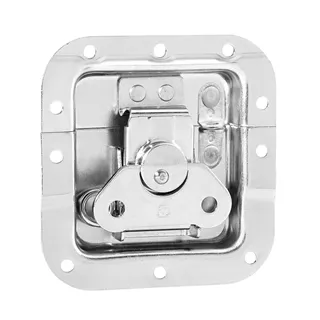 Adam Hall Hardware 17294 SP - Butterfly Verschluss mittel gefedert gekröpft 14 mm tief mit Öse