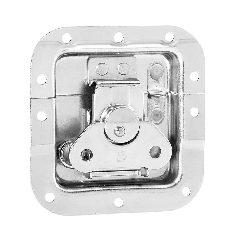 Adam Hall Hardware 17294 SP - Butterfly Verschluss mittel gefedert gekröpft 14 mm tief mit Öse