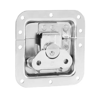 Adam Hall Hardware 17295 SP - Butterfly Verschluss mittel gefedert ungekröpft 9 mm tief mit Öse