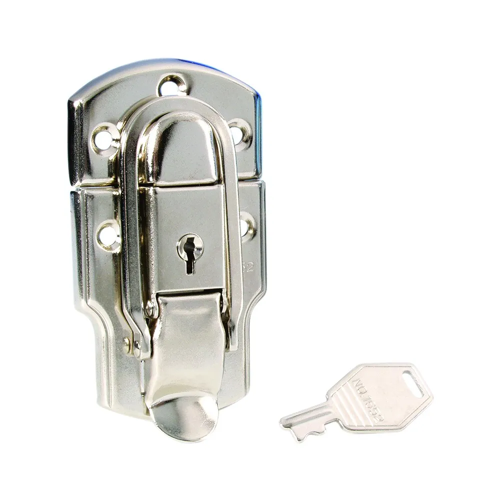 Adam Hall Hardware 1911 - Aufbauschloss groß vernickelt abschließbar